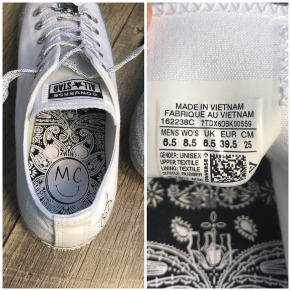 Conv&Miley Cyrus Ctas OX White/Silver Glitter W - Picture 7 of 8